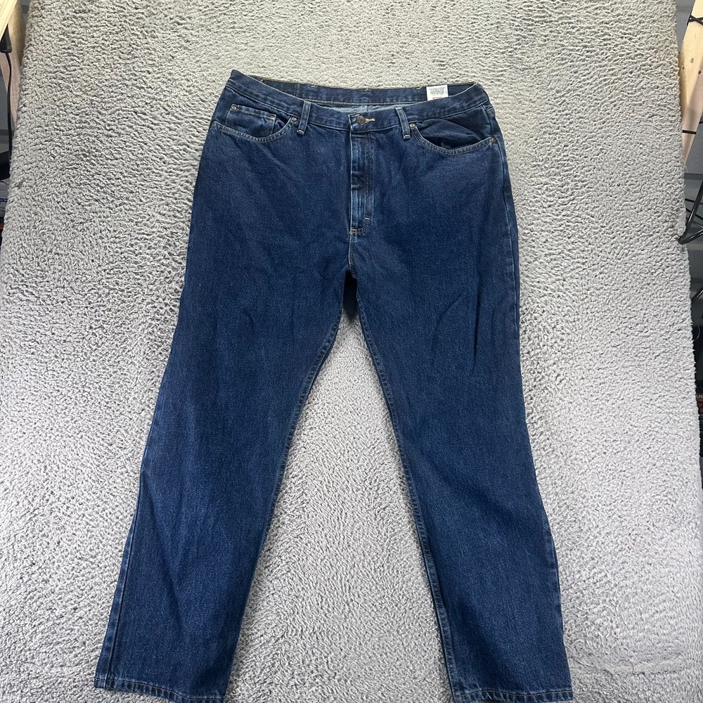 Wrangler Jeans Men's 38x30 Blue Cotton Denim Straight Leg Streetwear Workwear